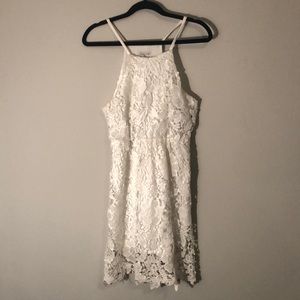 Charolette Russe Crochet White Dress